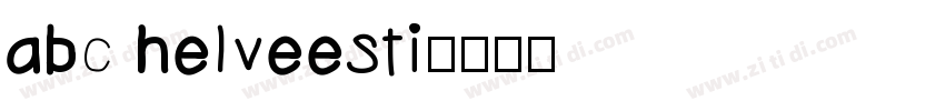 abc helveesti字体转换